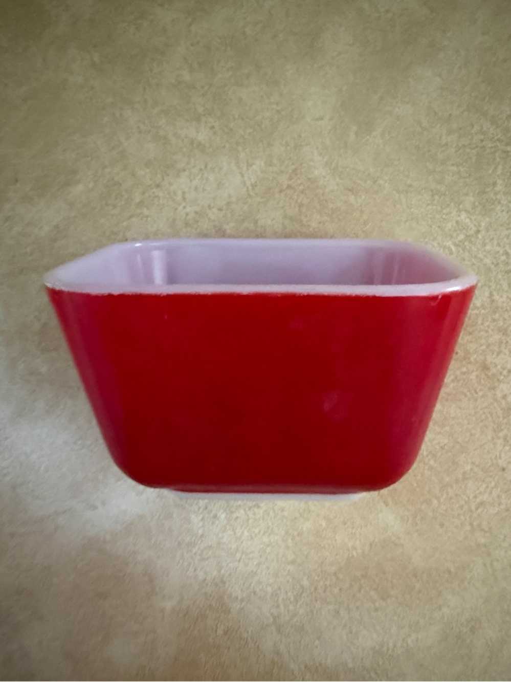 Pyrex Vintage Red Ceramic Serving Container